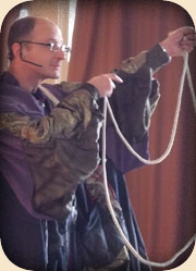 Routine de corde pour un spectacle d'enfants