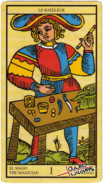 Tarot – Le Bateleur ou le Magicien – Numéro 1