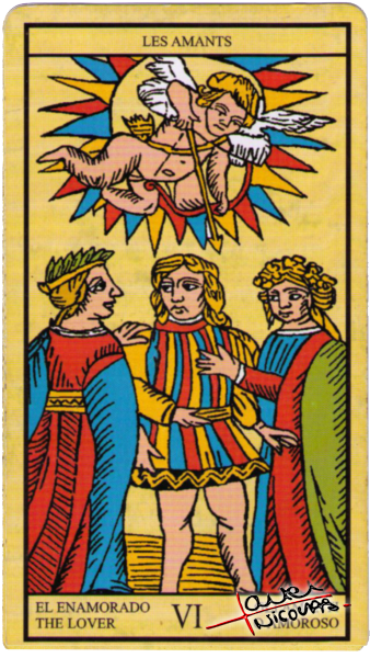Tarot – Les Amants ou L’Amoureux – Numéro 6