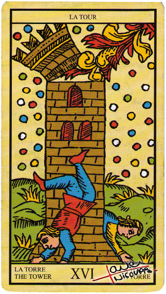 Tarot – La Tour ou La maison Dieu – Numéro 16