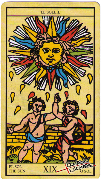 Tarot – Le Soleil – Numéro 19